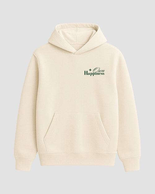 Hoodie Happines Beige
