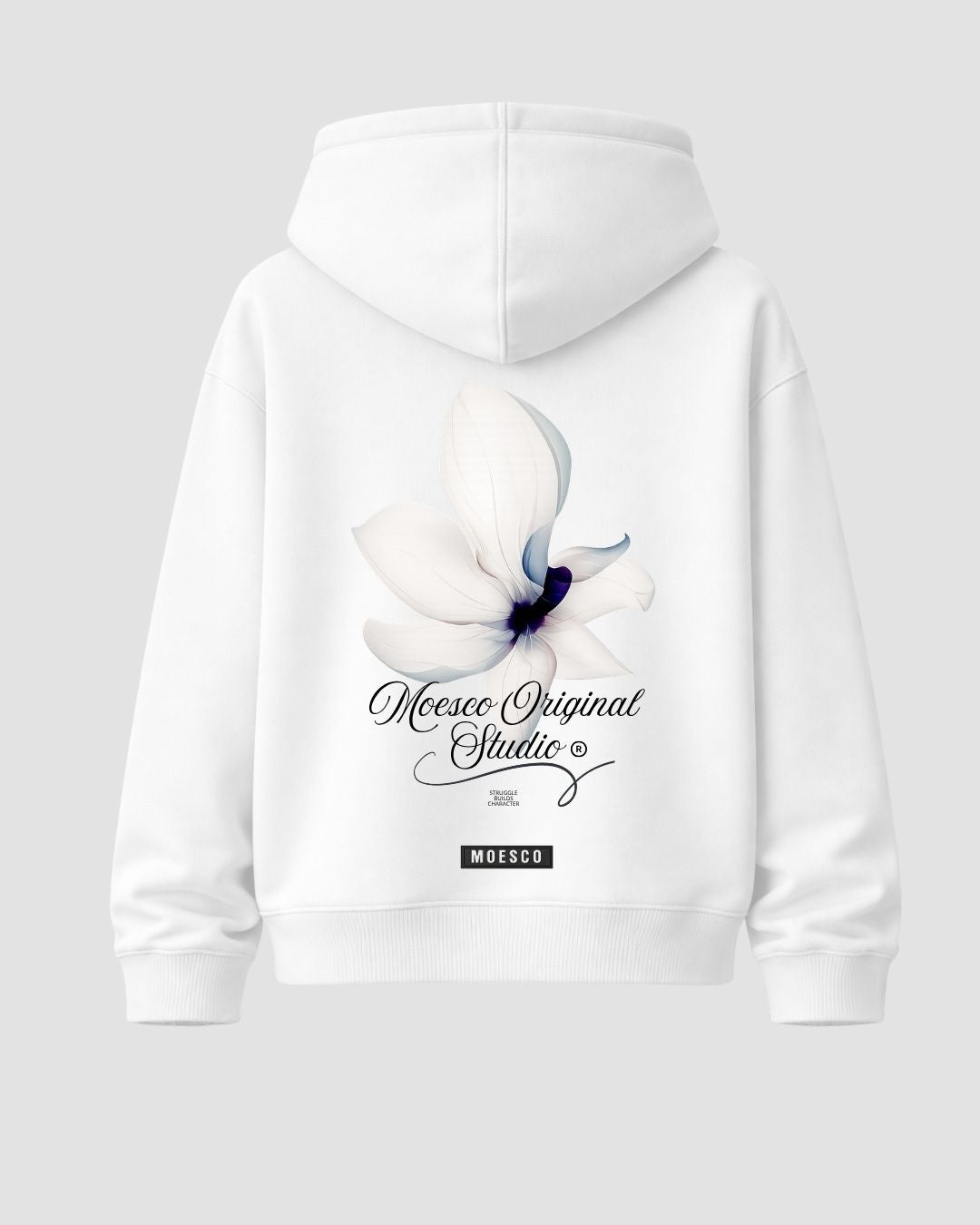 Hoodie Flower White